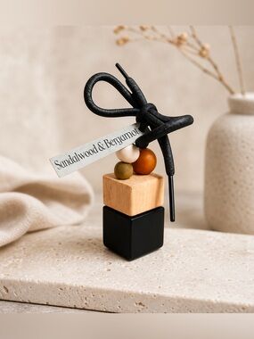 Sandalwood & Bergamot Hanging Diffuser | Car & Home Fragrance | Minimalist | 8ml